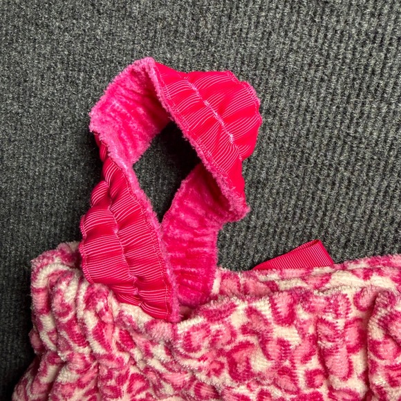 Girls Valentines Gift: Pink Heart Terry Wrap Robe L / XL 8 & Squishmallows - Picture 9 of 10